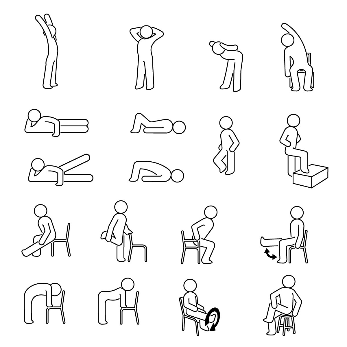 simple exercise illustrations